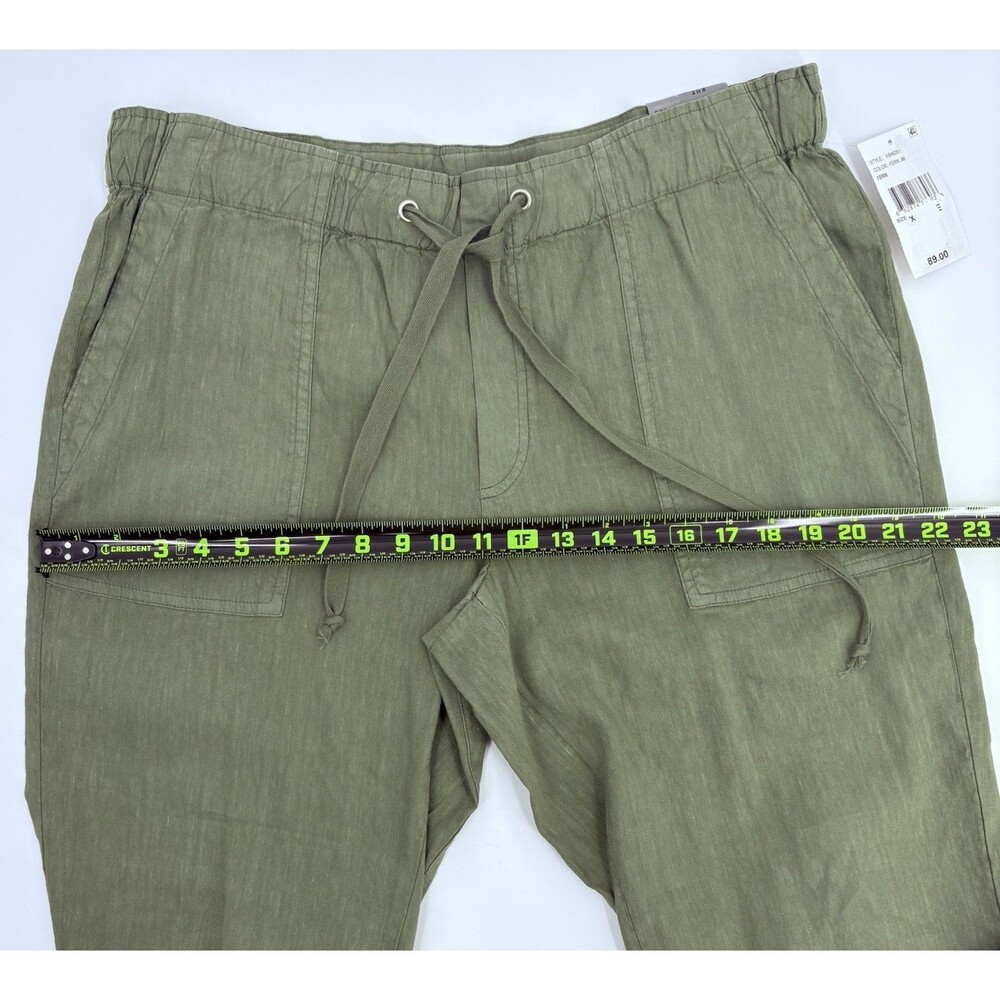 Kut From The Kloth Rosalie Linen Relaxed Drawstring Pants Womens XL Coastal - Picture 6 of 10